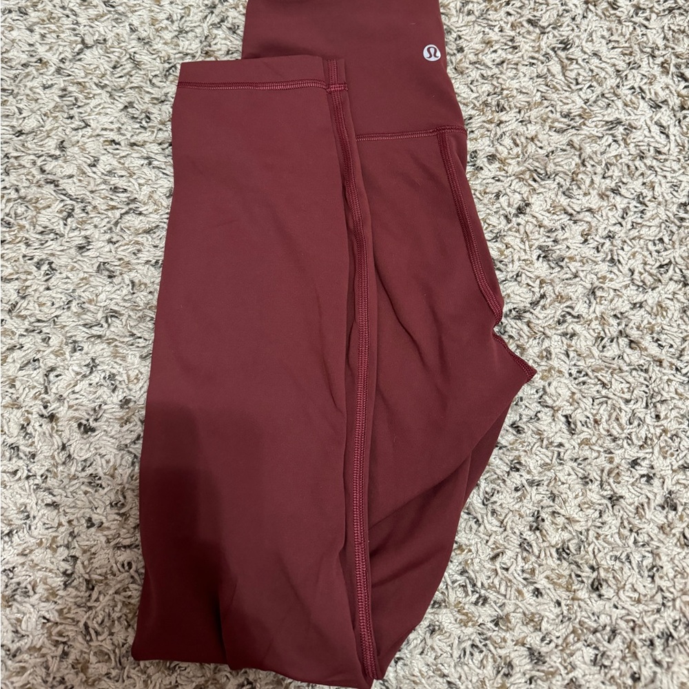 Lululemon Wunder Train 25” Size 6 Rust